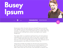 Tablet Screenshot of buseyipsum.com
